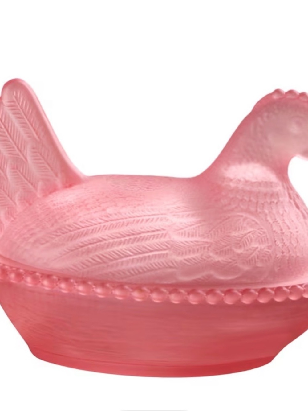 Pink Hen on Nest Decorative Bowl - Home Accents